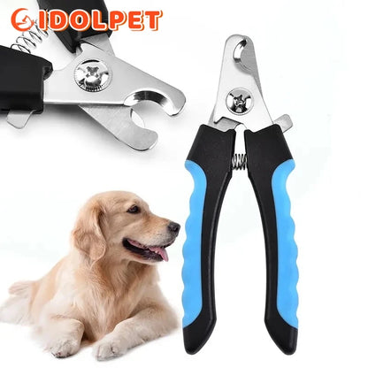 Professional Pet Nail Clipper with Safety Guard Stainless Steel Scissors Cat Dog for Claw Care Grooming Supplies Size Fits
