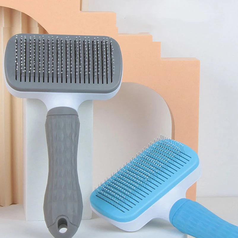 New Pet Brush Cat Comb Self Cleaning Pet Hair Remover Brush for Dogs Cats Grooming Tools Pets Dematting Comb Dogs Accessories